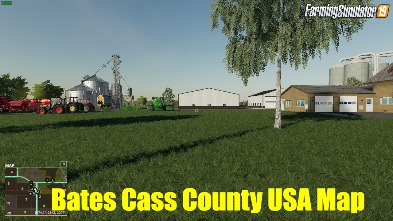 Bates Cass County USA Map v2.0 for FS19