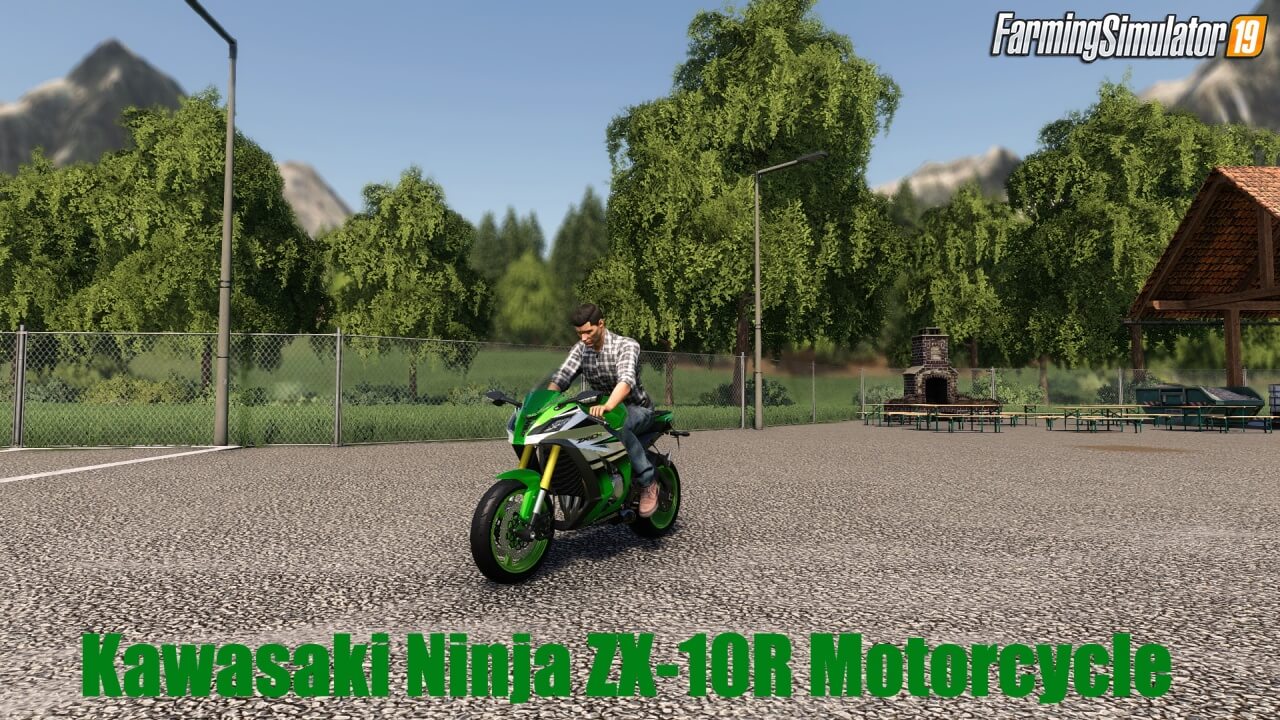 Kawasaki Ninja ZX-10R Motorcycle v1.0 for FS19