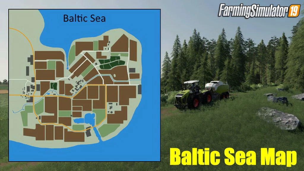 Baltic Sea Map v1.1.0.1 for FS19
