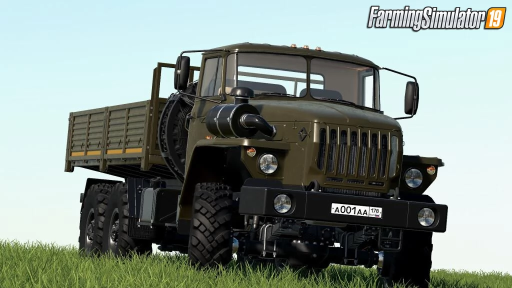 URAL 4320/4320-60 Flatbed Truck v1.0 for FS19