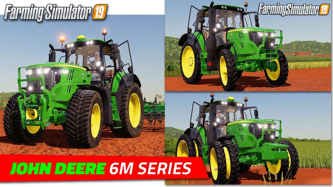 John Deere 6M Series Tractor v2.2 for FS19