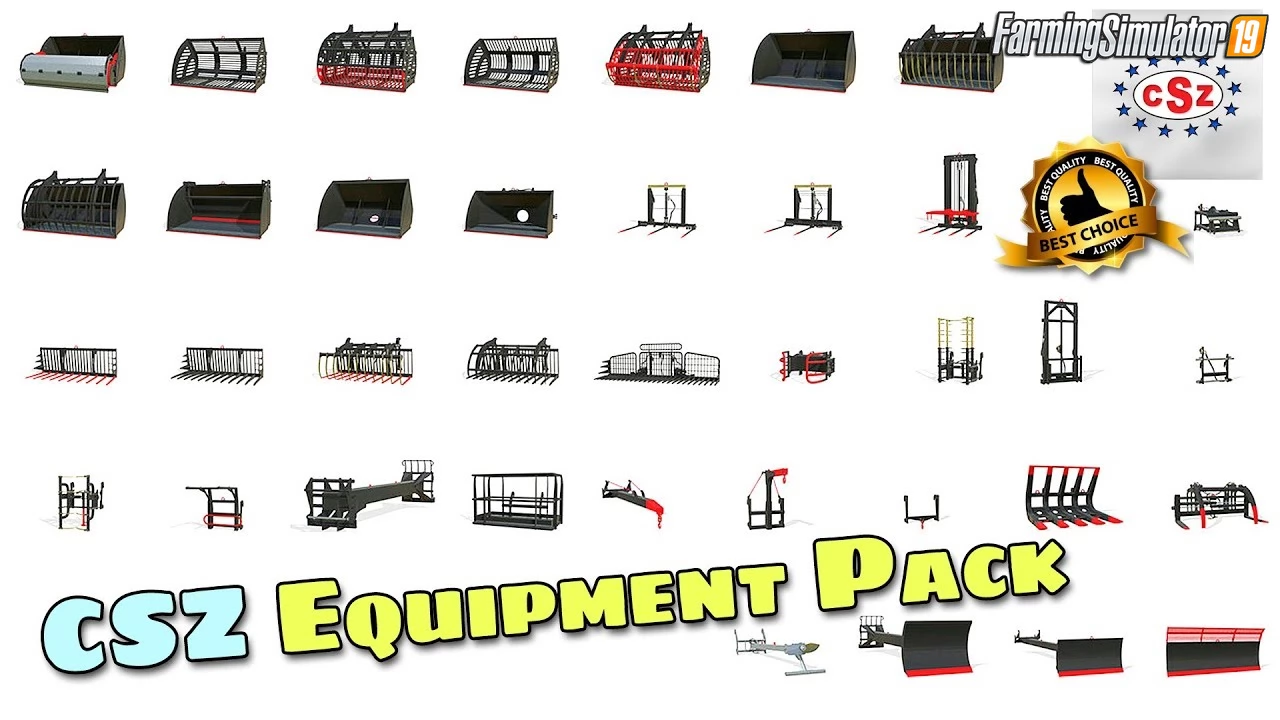 CSZ Equipment Pack v1.5 by DD ModPassion for FS19