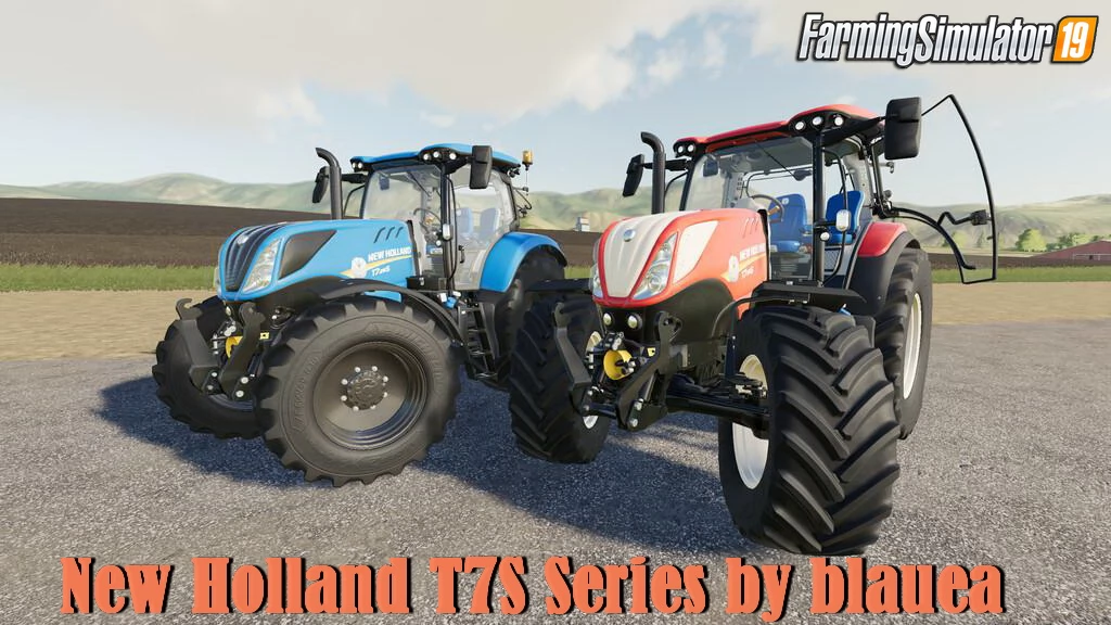 New Holland T7S Series v1.5 By blauea for FS19