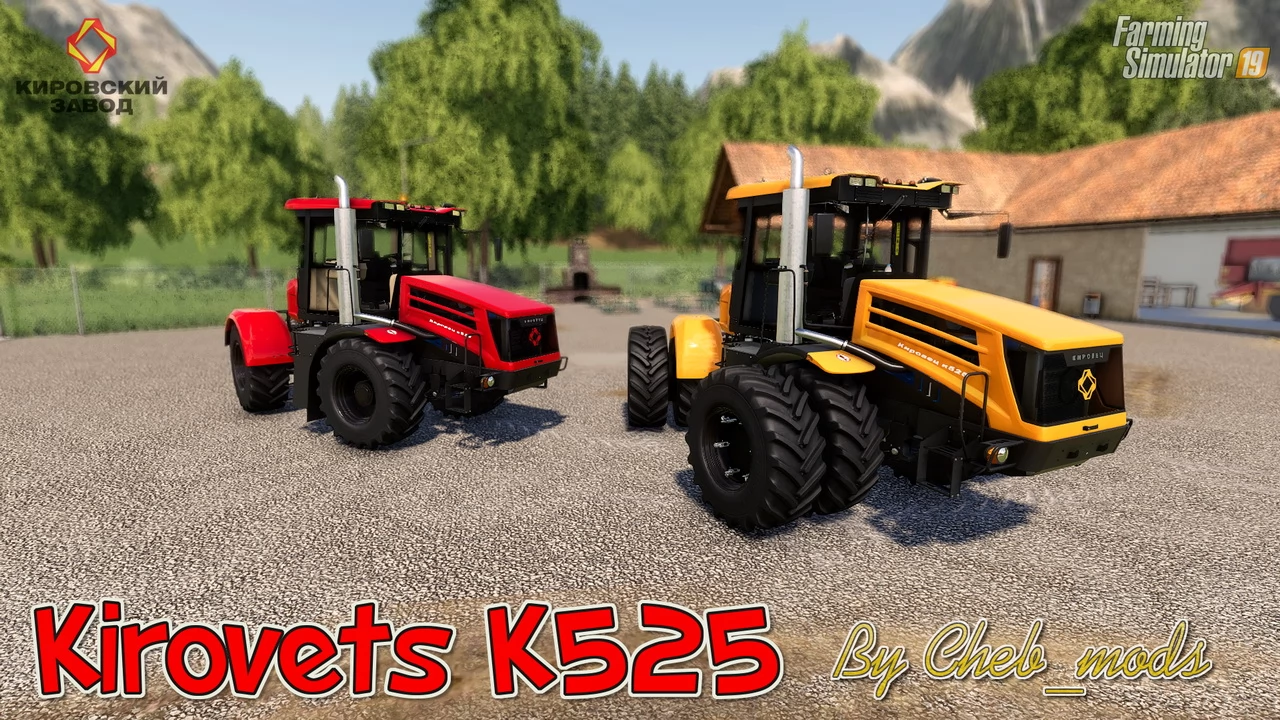 Kirovets K525 Tractor by Cheb_mods - Farming Simulator 19