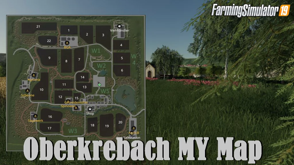 Oberkrebach MY Map v1.0 for FS19