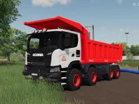 Scania XT 8x8 Mining Truck Red Version for FS19: