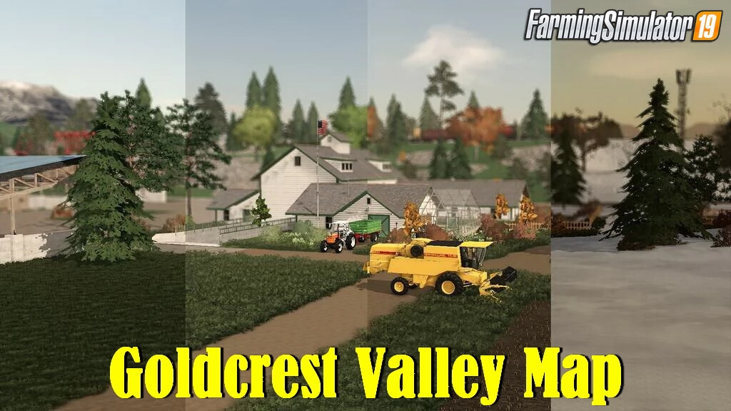 Goldcrest Valley Map v2.0 for FS19