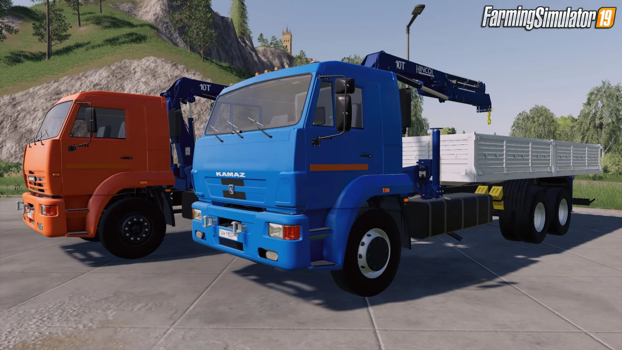 KamAZ-65117 Picker Сrane Truck v1.0 for FS19