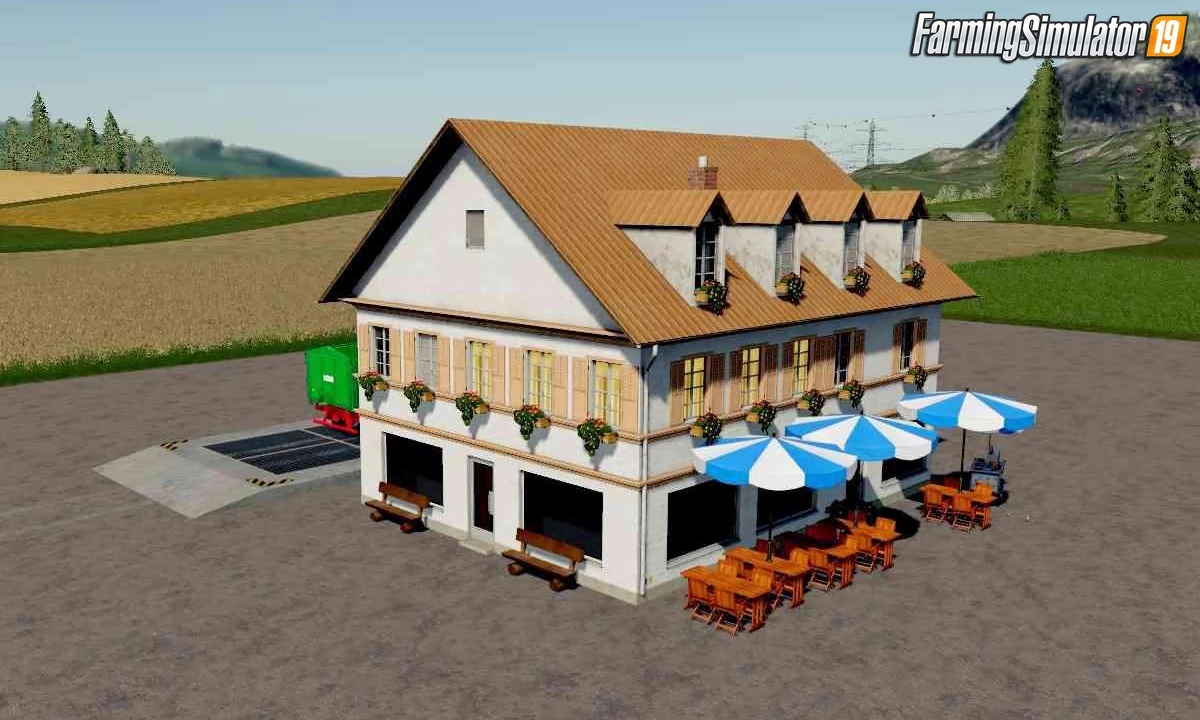 Hotel Restaurant Selling Station v1.0 for FS19