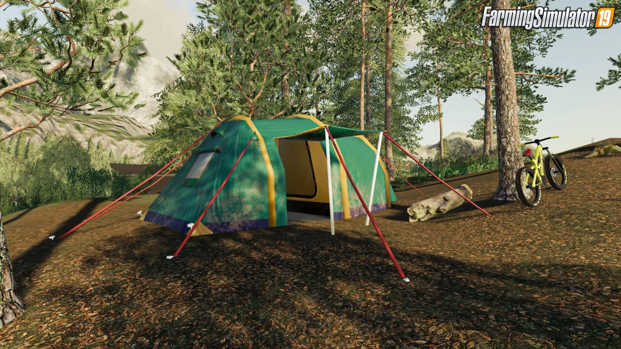 Camping Tent Placeable v1.0 for FS19