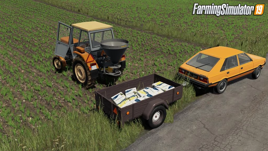 Old Lizard Car Trailer v1.7 for FS19