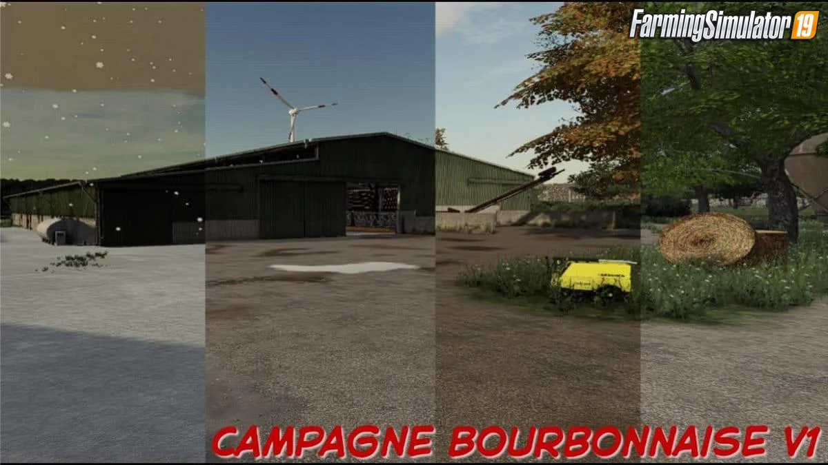 La Campagne Bourbonnaise Map v1.0 for FS19