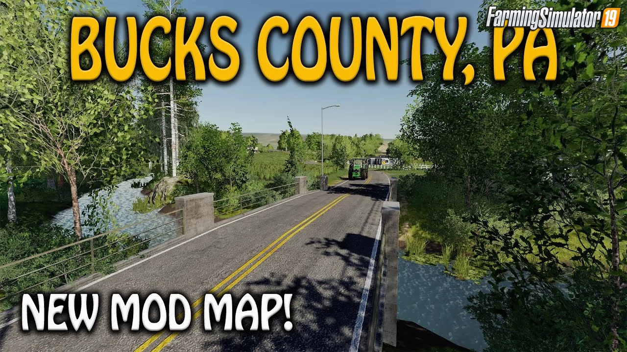 Bucks County, PA Map v2.1.1 for FS19