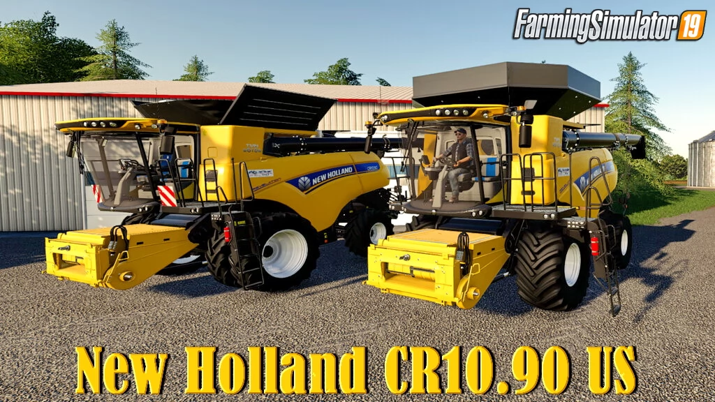 New Holland CR10.90 US Combine v1.0.0.1 for FS19