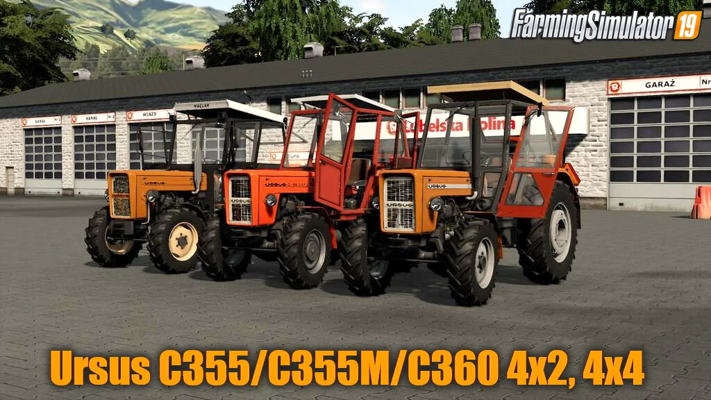 Ursus C355/C355M/C360 4x2, 4x4 v1.0.0.2 for FS19