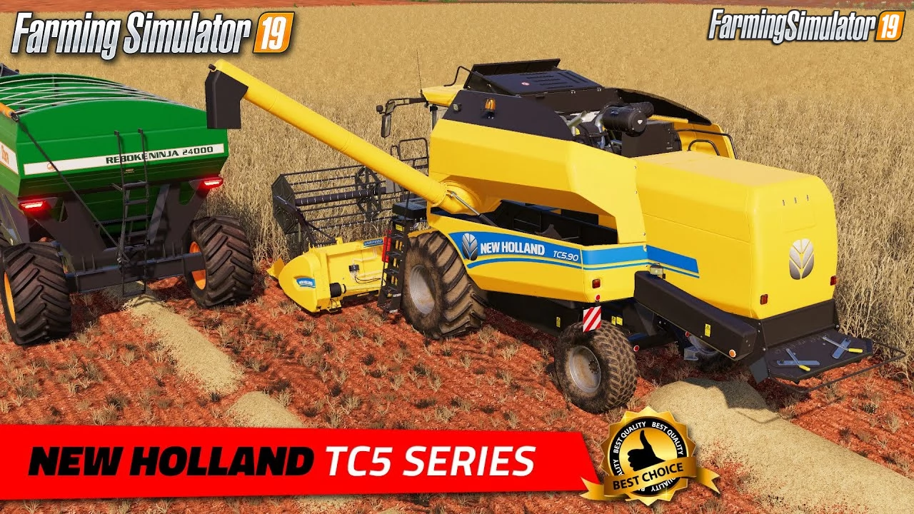 New Holland TC5 Series Combine v1.0.1 for FS19