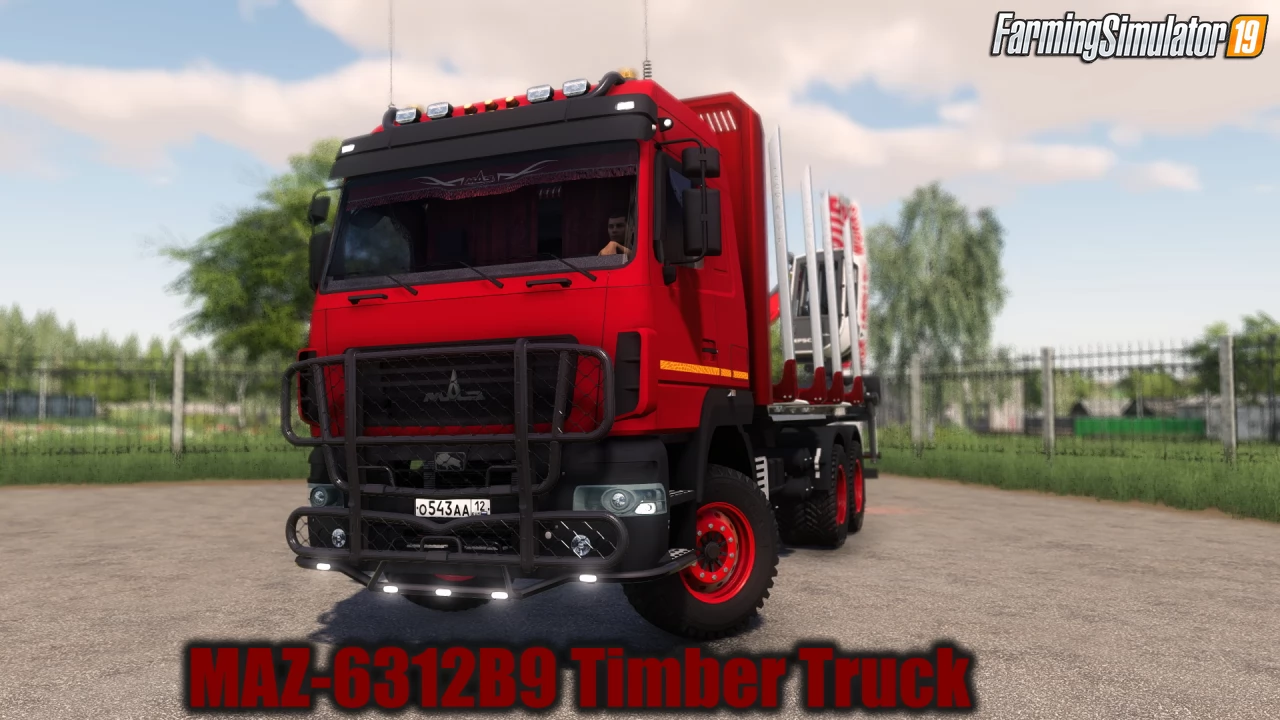 MAZ-6312B9 Timber Truck v1.0 for FS19