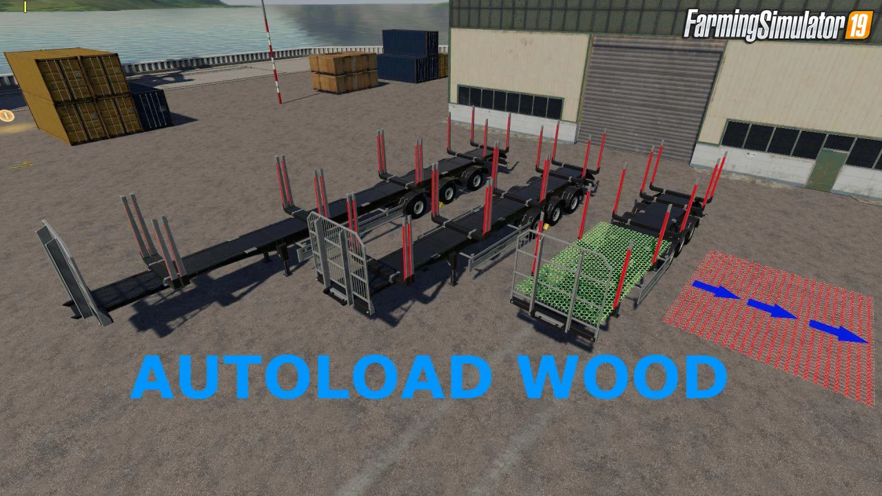 Fliegl Timber Runner Wide With Autoload Wood v1.1 for FS19