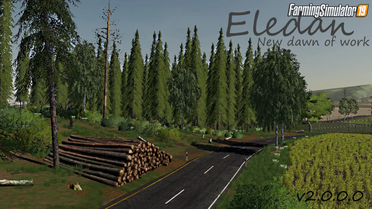 Eledan New Dawn of Work Map v2.0 for FS19