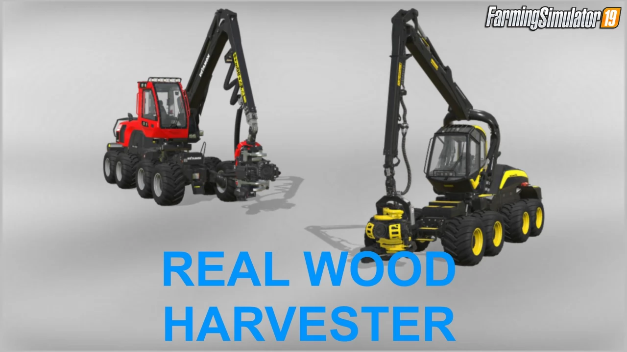 Real Wood Harvester v1.0 for FS19