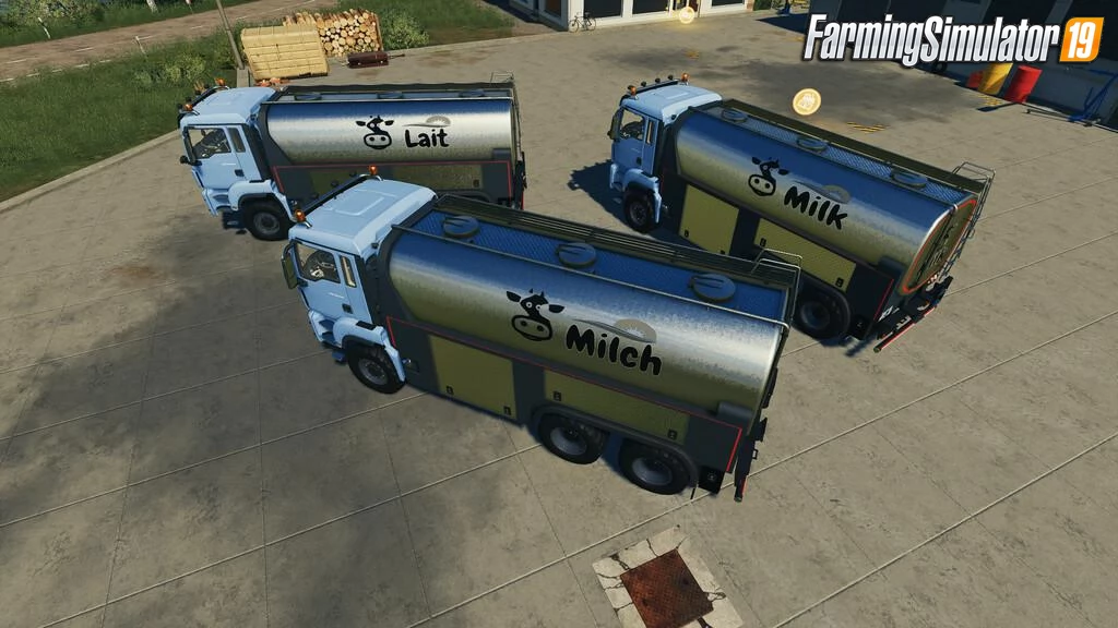 MAN TGS Milk Truck v1.0 for FS19