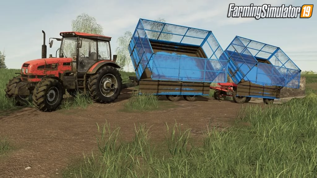 PTS-4.5 Burlak Pack Trailers v1.0 for FS19