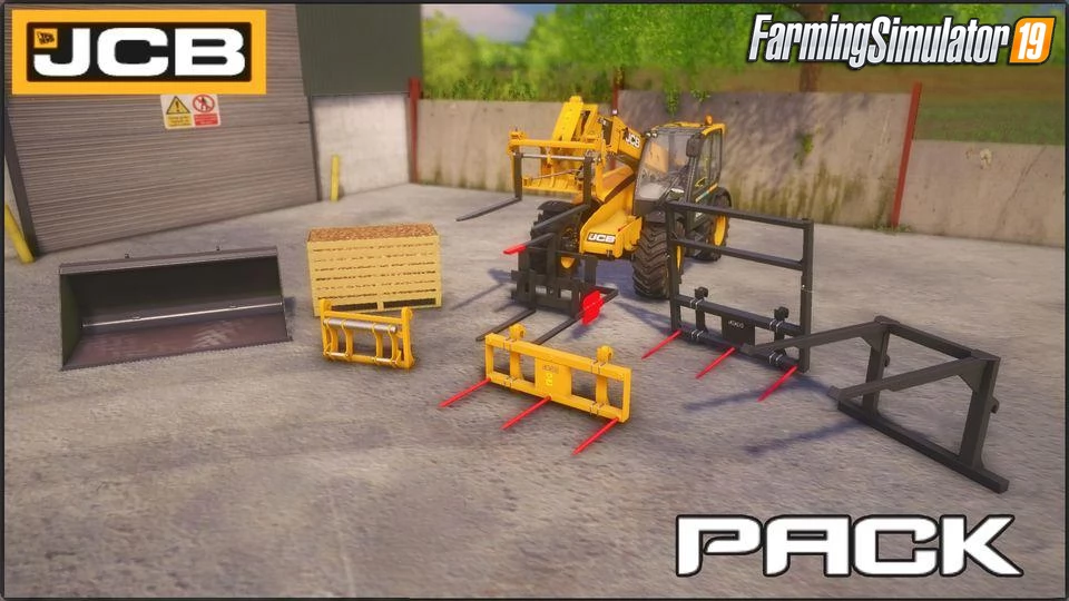 JCB Pack Myers Agri Spec Black Edition v1.0 for FS19