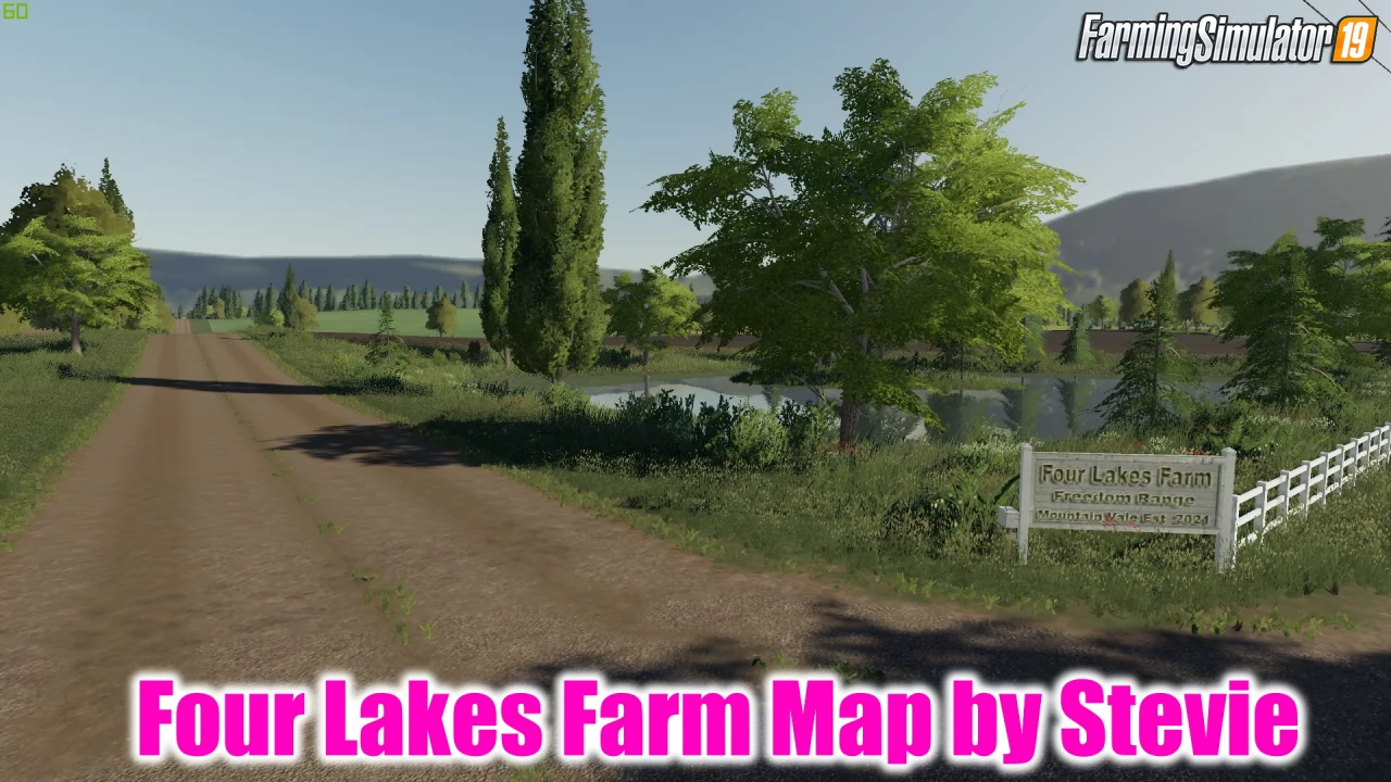 Four Lakes Farm Map v1.3 by Stevie for FS19