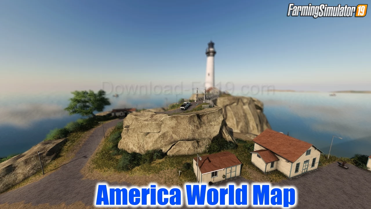 America World Map v1.0.0.3 for FS19