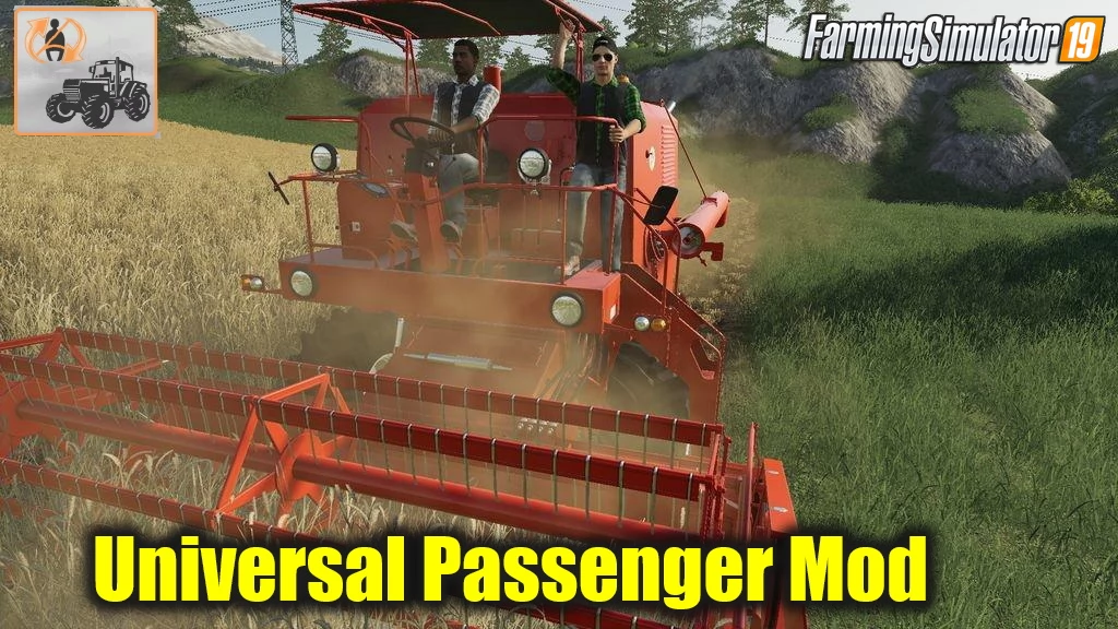 Universal Passenger Mod v1.1.0.1 by GtX for FS19