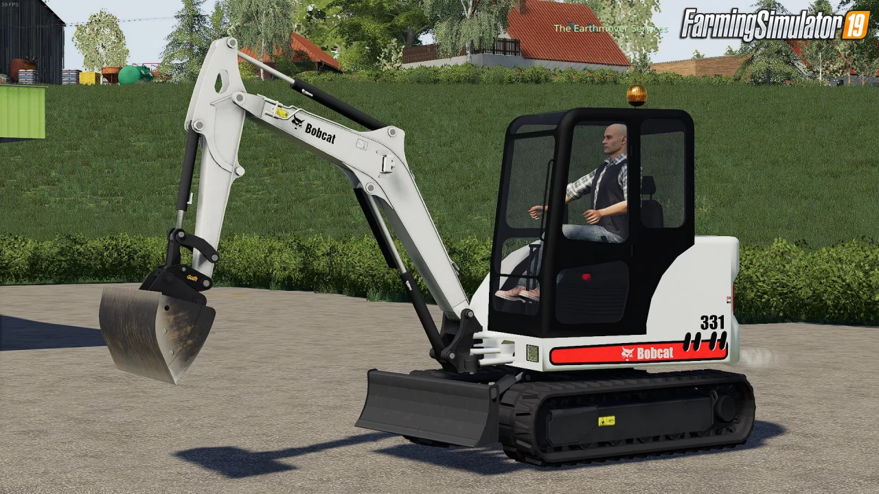 Bobcat 331 Mini Excavator for FS19