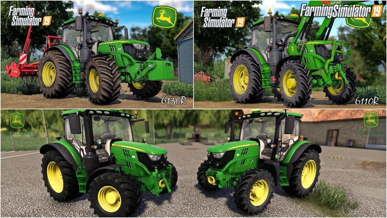 John Deere 6105-30R Tractor v2.0 for FS19