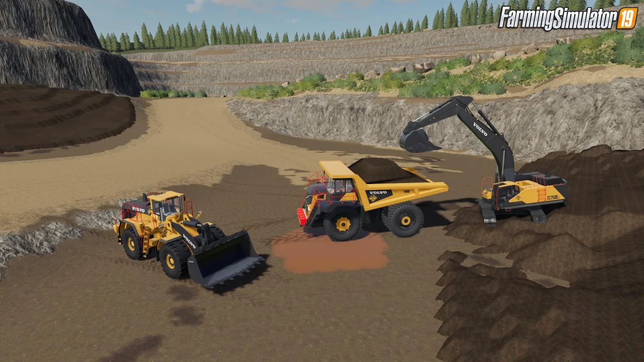 Volvo R100E Mining Truck for FS19