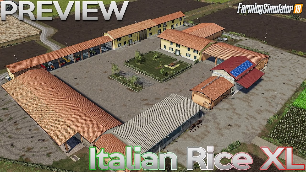 ItalianRiceXL Map v1.0 for FS19