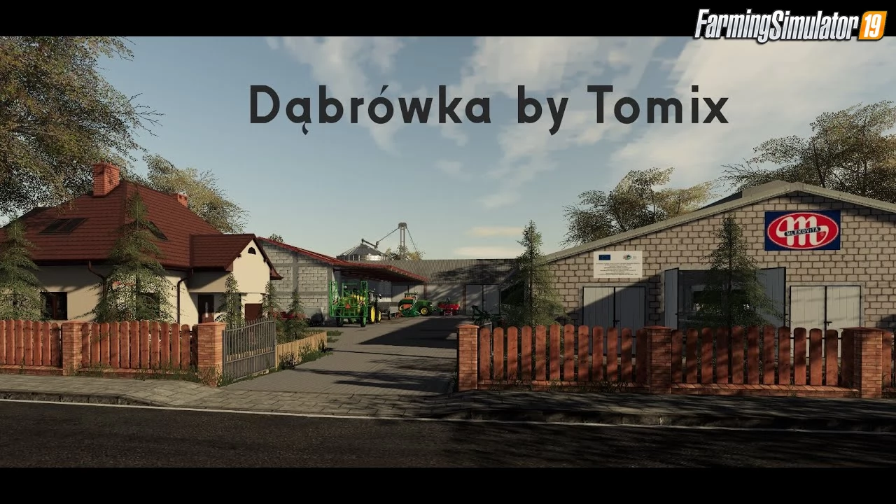 Dabrowka Map v1.0.1 by Tomix for FS19