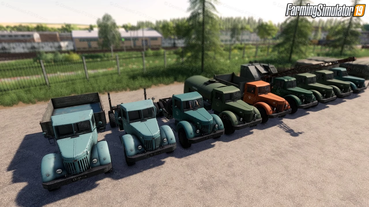 Maz 200 Pack Truck + Trailers v1.0 for FS19