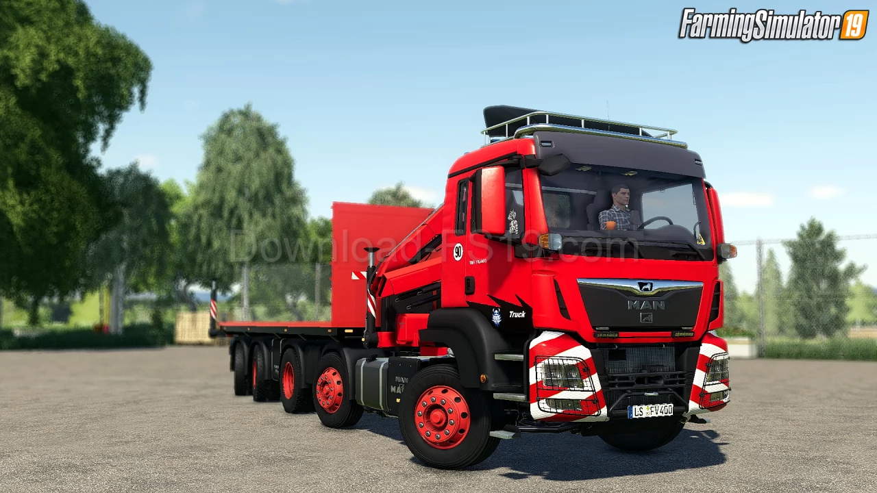 MAN TGS 10x6 Krane Truck v1.0 for FS19