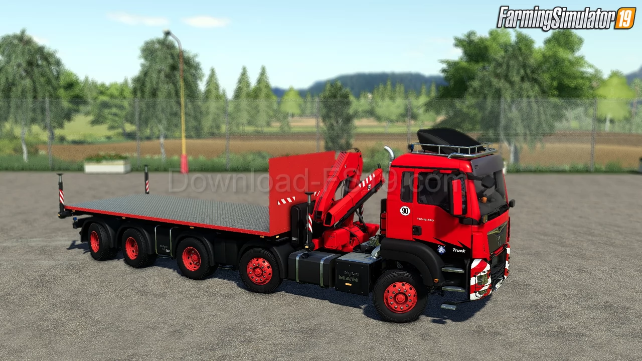 MAN TGS 10x6 Krane Truck v1.0 for FS19