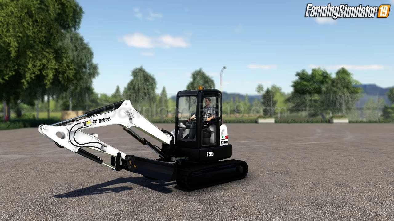 Bobcat E55 Mini Excavator v1.0 for FS19