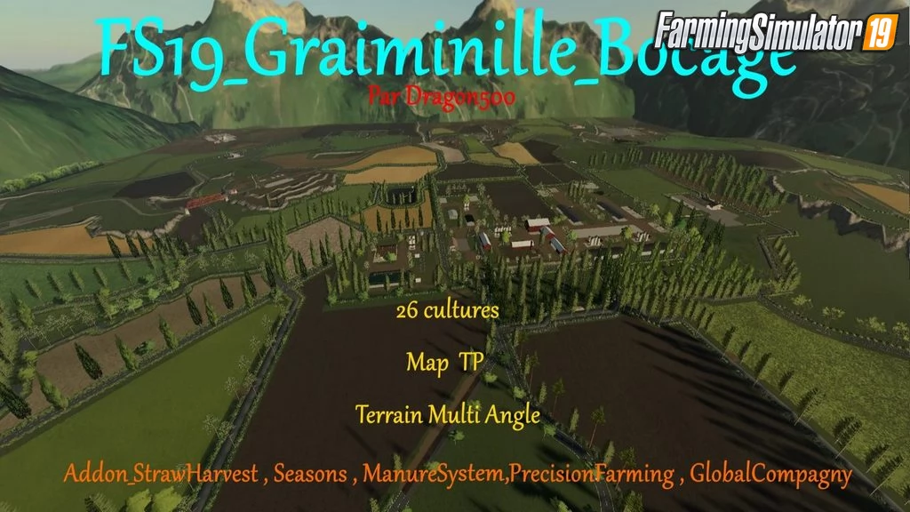 Graiminille Bocage Map v1.0 for FS19
