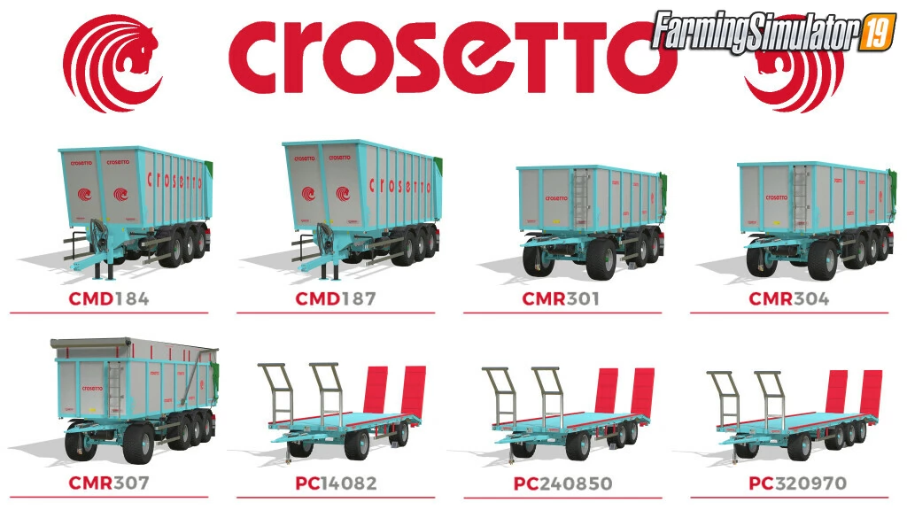 Crosetto Pack Trailers v4.0 for FS19