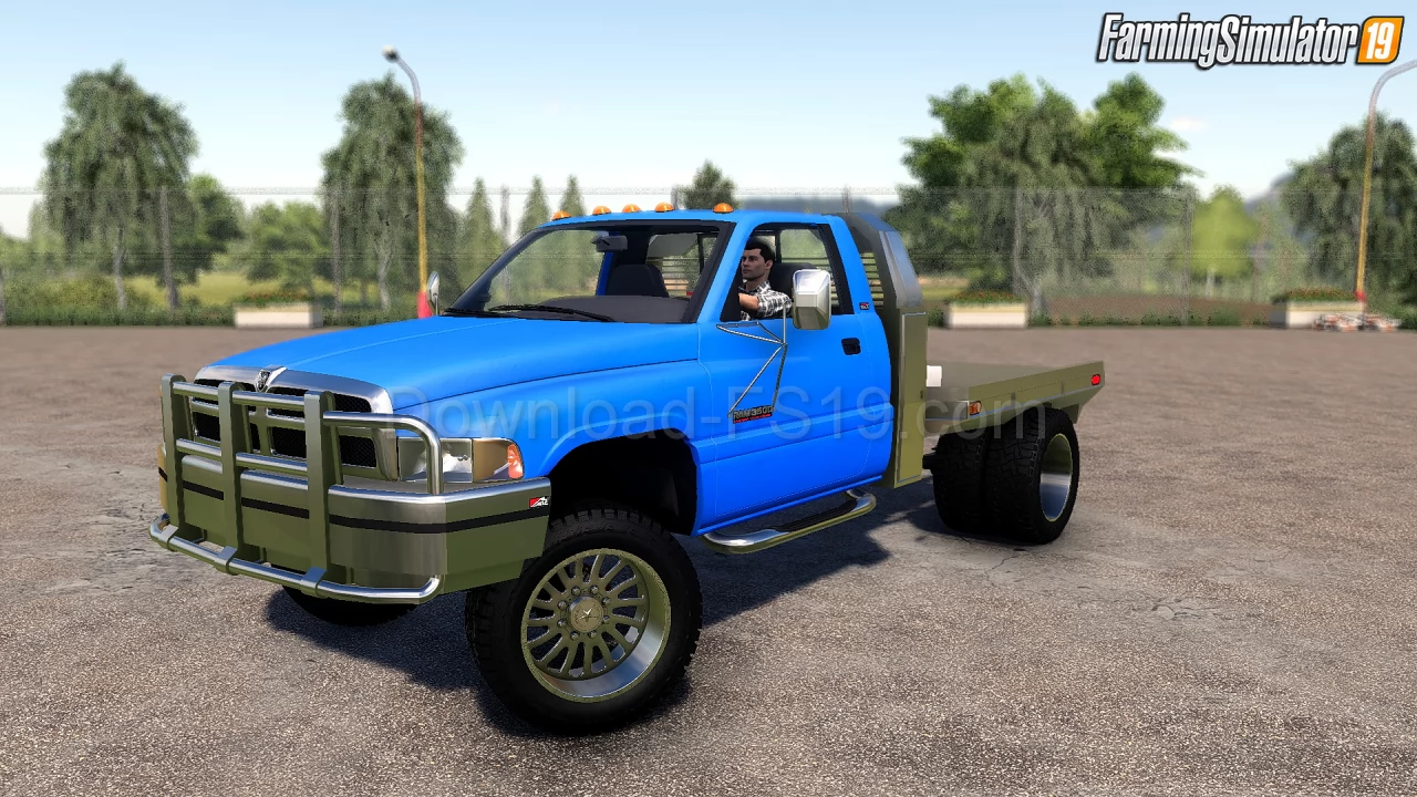 Dodge 3500 Flatbed 1995 v1.0 for FS19