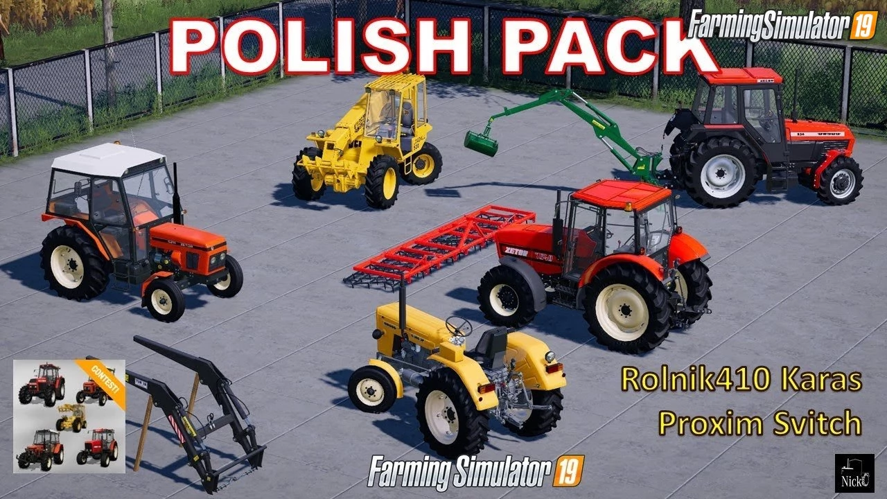 Polish Vehicle And Equipment Pack v1.0.3 for FS19