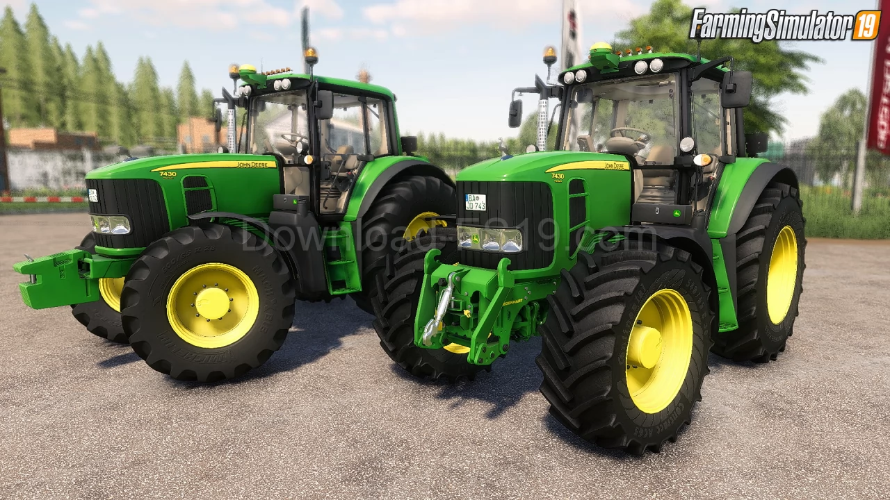 John Deere 7430/7530 Tractor v1.0 for FS19