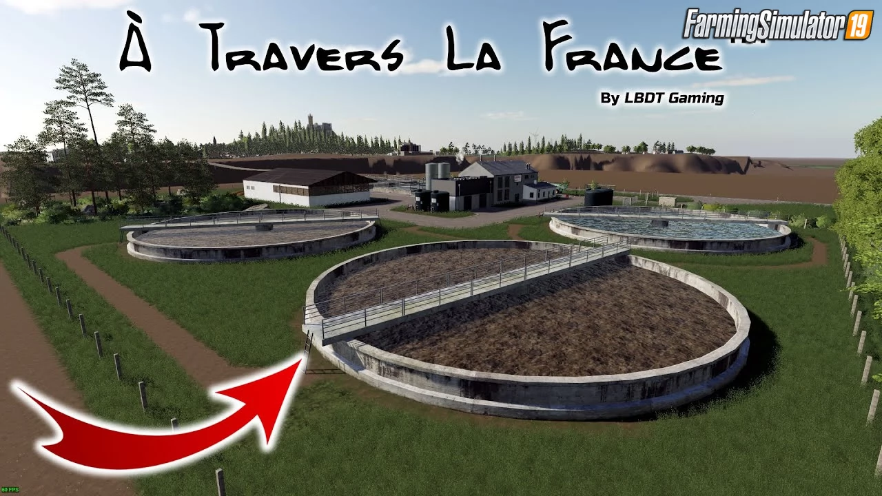 A Travers La France Map v1.1 for FS19