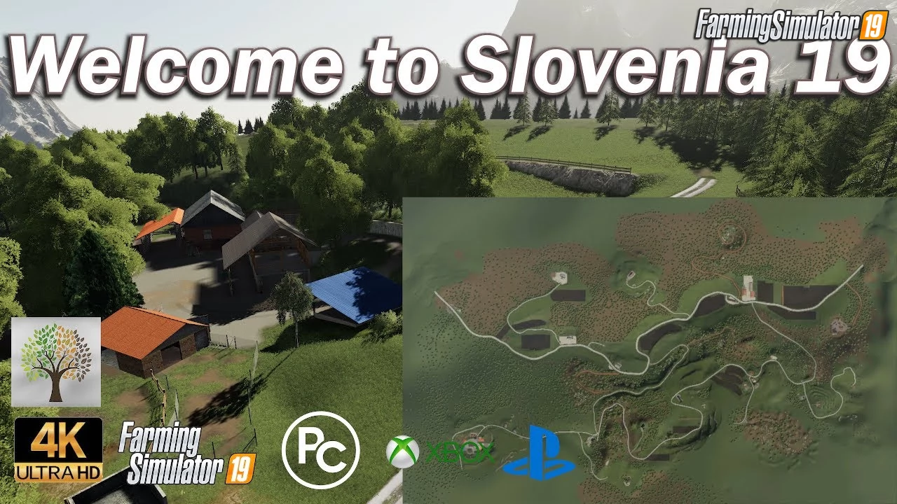 Wellcome To Slovenia 19 Map v1.0 for FS19