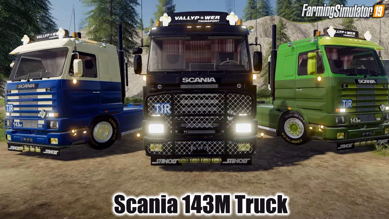 Scania 143M Truck v2.0 for FS19