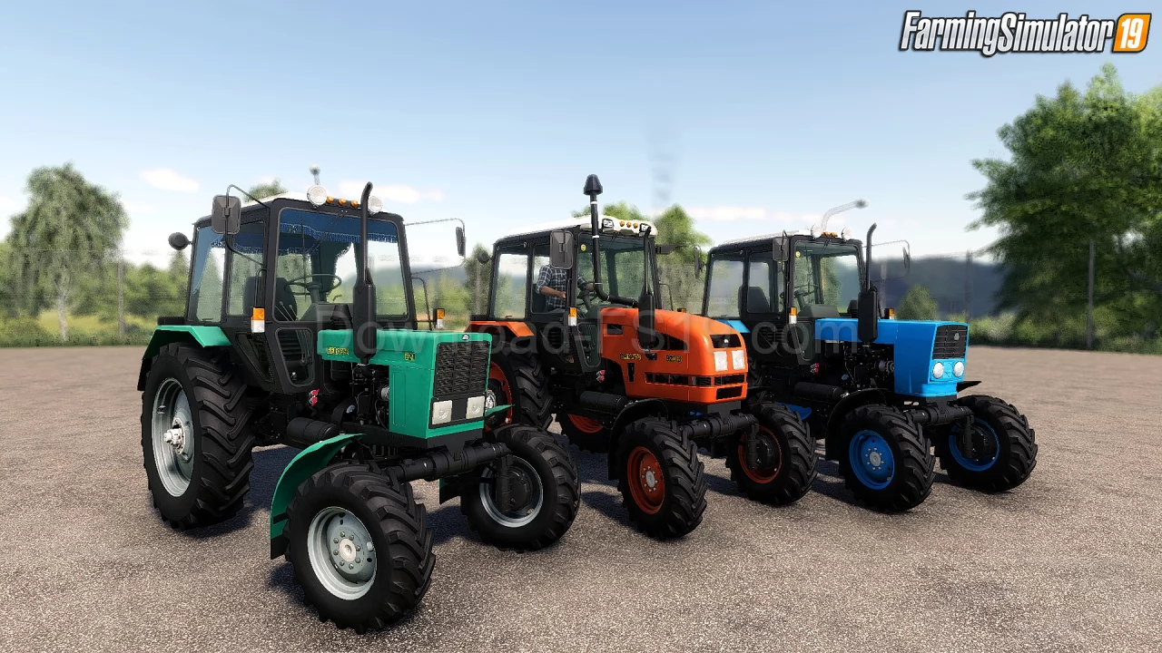 Belarus MTZ-82.1 Tractor + Tools v1.4 for FS19