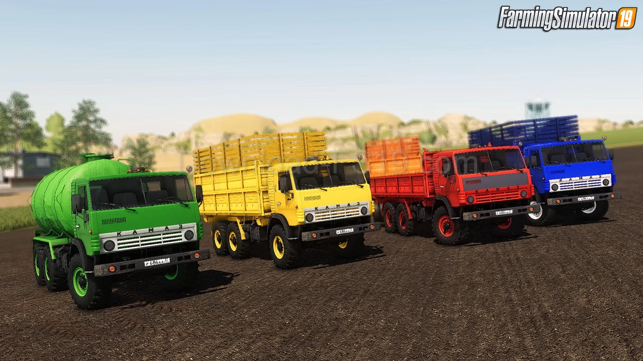 KamAZ-4310 Truck + Trailer v1.0.0.5 for FS19