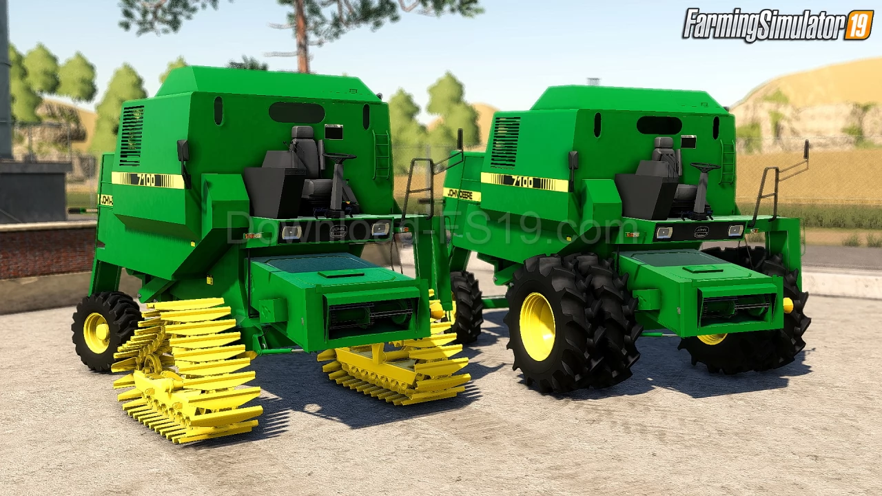 John Deere 7000 Series Harvester v1.2 for FS19